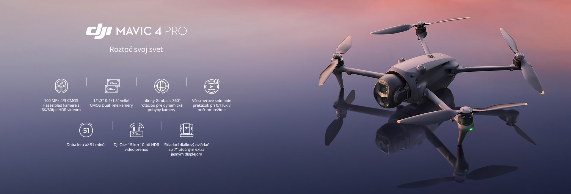 DJI Mavic 4 Pro: Nový vlajkový dron s tromi kamerami