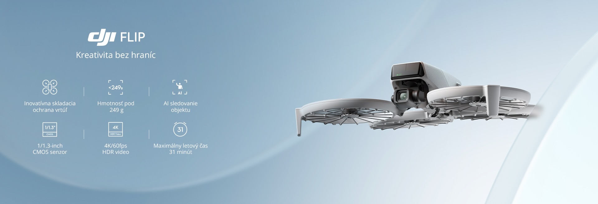 DJI Flip: Nový skladací DJI dron