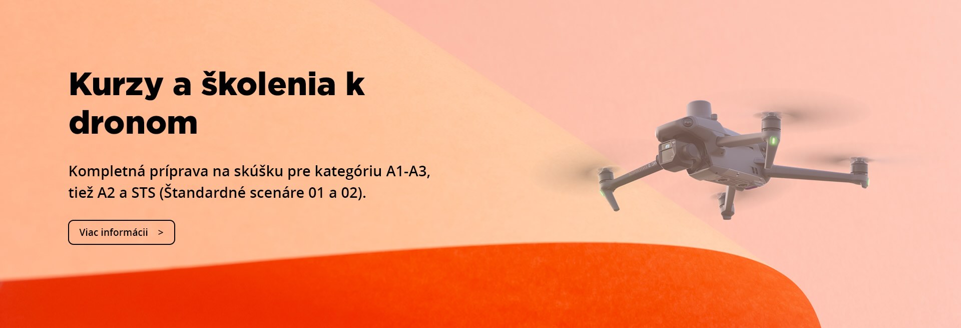 Školenia pre drony - výcvic pilotov na A1, A2, A3 a STS